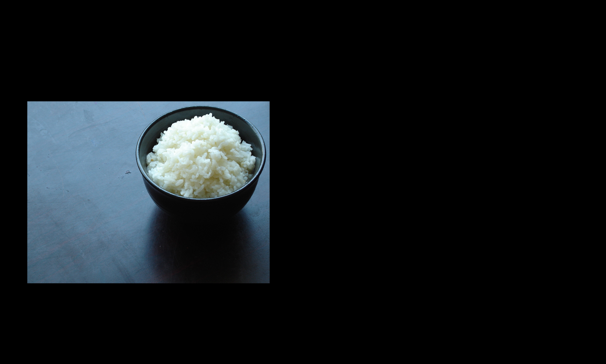 Chinese food – white rice